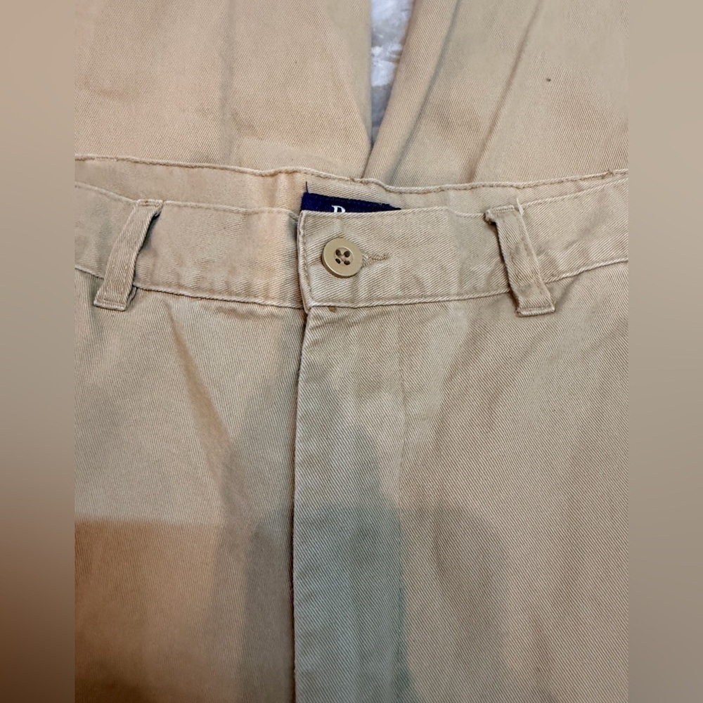 Bass Men’s Khaki Chino Pants Size 33x30 Classic Fit Cotton Casual Work - Picture 2 of 8